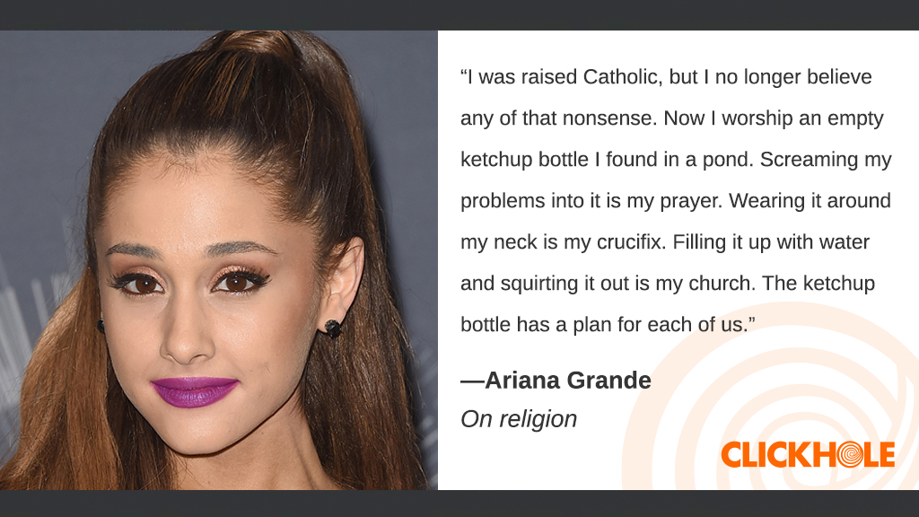 1024px x 576px - Find Out What Ariana Grande, Diane Keaton, Shigeru Miyamoto, And More Have  To Say - ClickHole