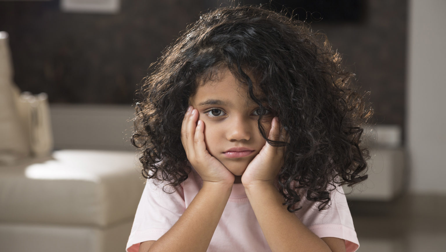 Child crying during homework picture