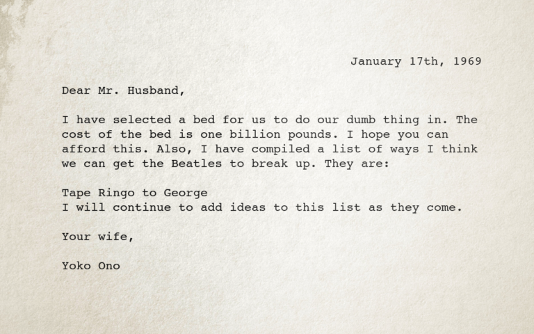 John lennon and yoko ono picture image