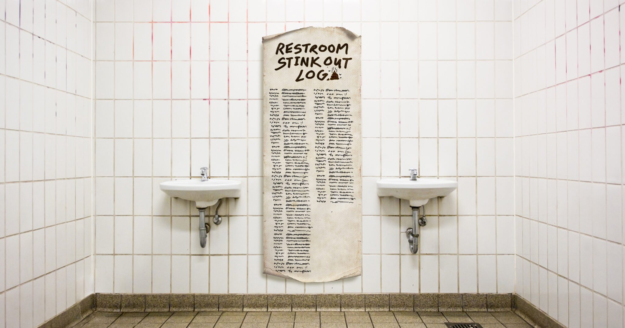 Full Transparency This Gas Station Bathroom’s Cleaning Logsheet Has