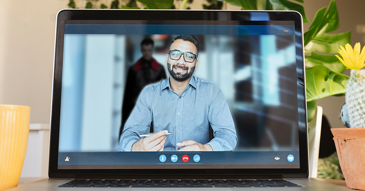 What The Fuck? There’s A Dracula-Shaped Guy In This Therapist’s Blurred Zoom Background