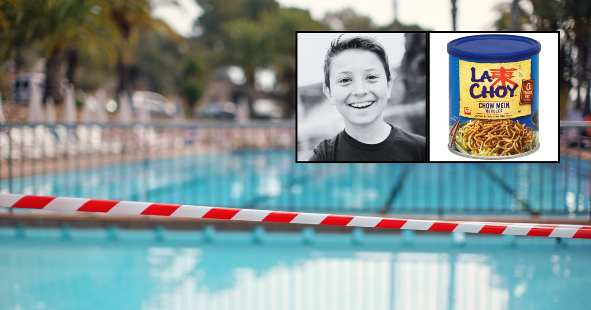Valid, But Not The Time: La Choy Is Claiming That A Recently Drowned Boy ‘Wouldn’t Have Drowned If The Pool Had Been Fil