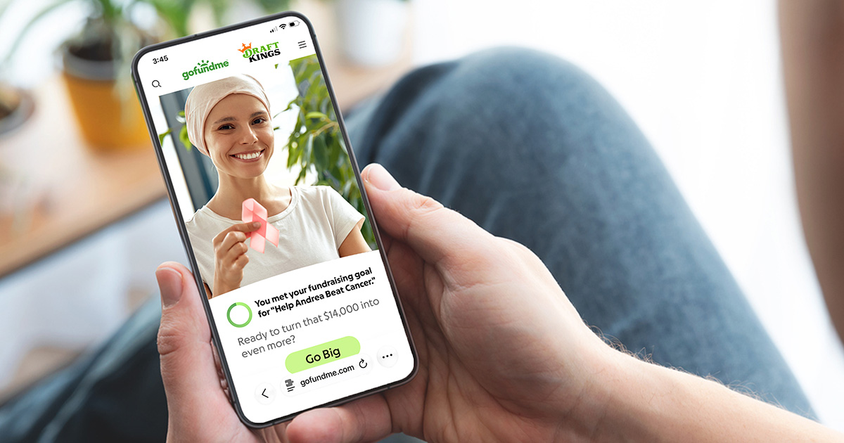 Awesome: GoFundMe And DraftKings Have Teamed Up To Offer People In Need Who Reach Their Crowdfunding Goal The Chance To 